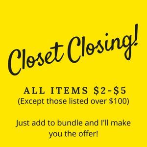 CLOSET CLEAROUT!